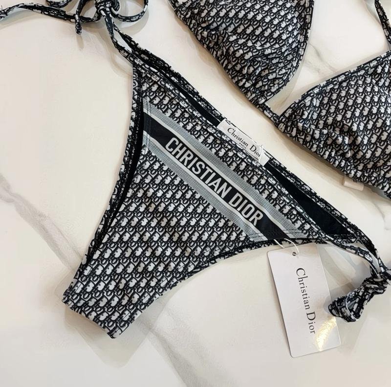 Women Christian Dior Swimsuit Grey 38 / M / 46