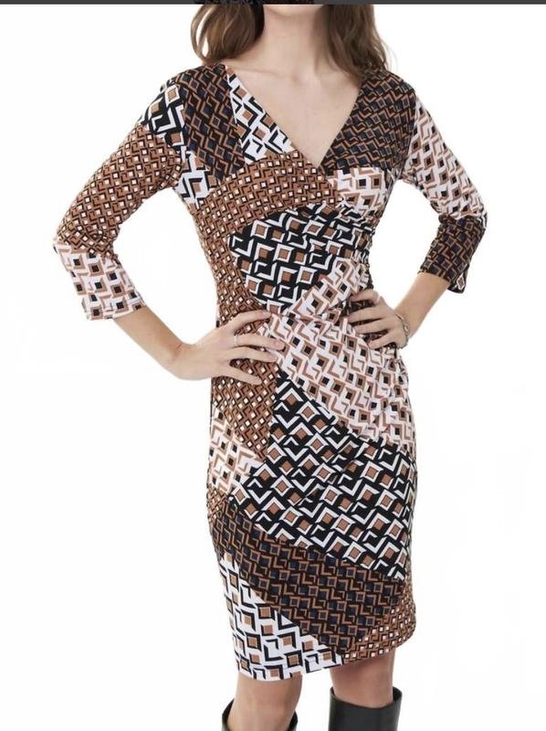 Women Joseph Ribkoff Dress Beige Knit 46 / 3XL /