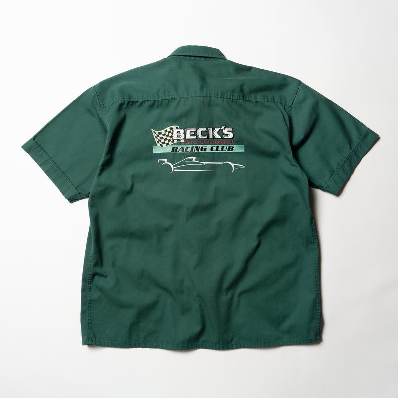 Мужской Vintage Рубашка Зелёный 42 / XL / 50