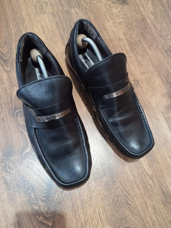 Uomo Ben Sherman Scarpe Nere Pelle 43.5