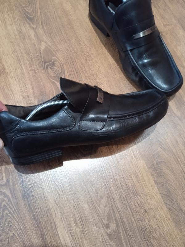 Uomo Ben Sherman Scarpe Nere Pelle 43.5