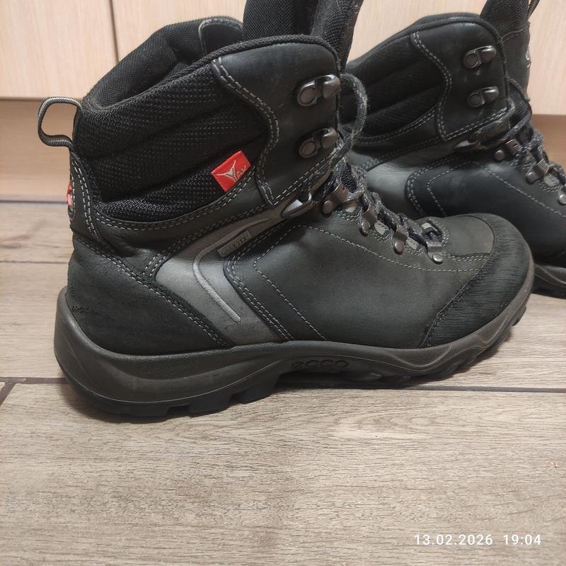 Herren Ecco Stiefel Grau Leder 43