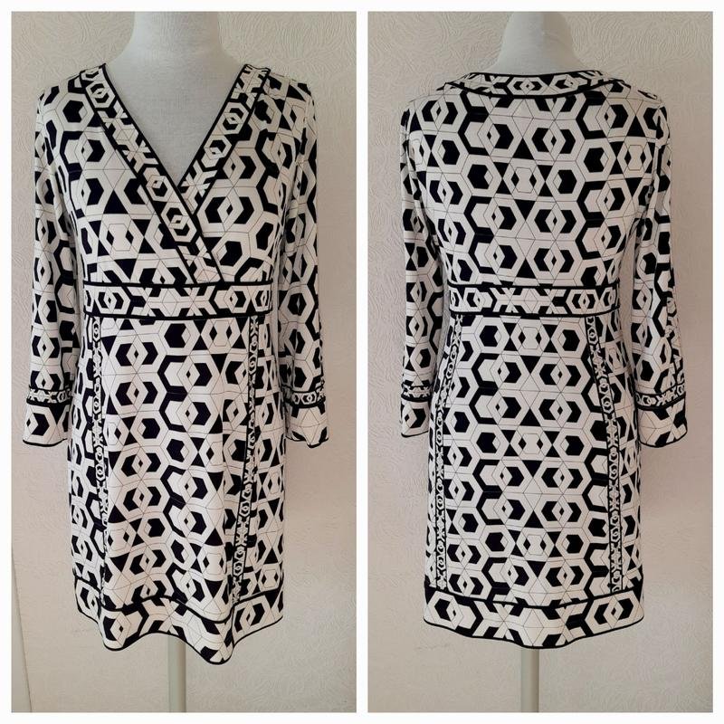 Женское Diane Von Furstenberg Платье Чёрное Шёлк
