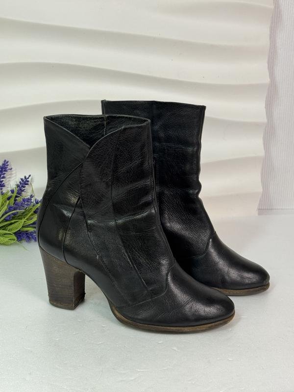 Женские Clarks Сапоги Чёрный Кожа 40