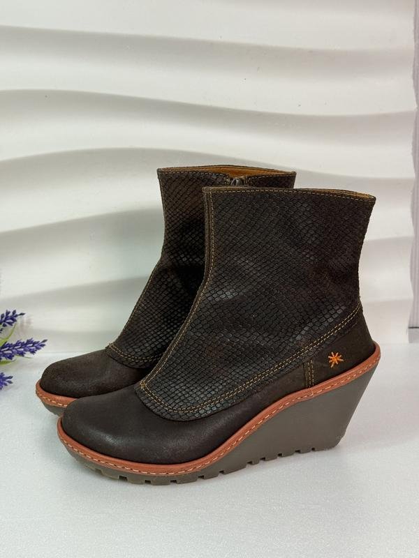 Женские ART Ботильоны Коричневый Кожа 38