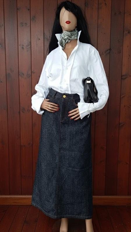 Damen DRYKORN Rock Marineblau Baumwolle 38 / M /