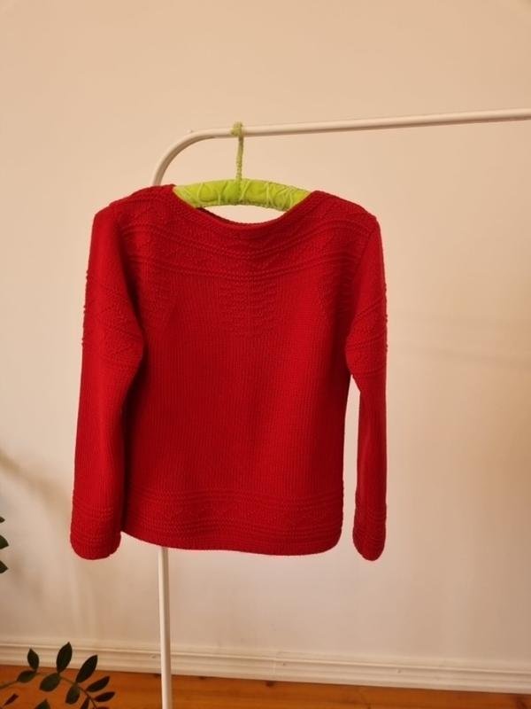 Damen Burberry Pullover Rot Wolle 40 / L / 48