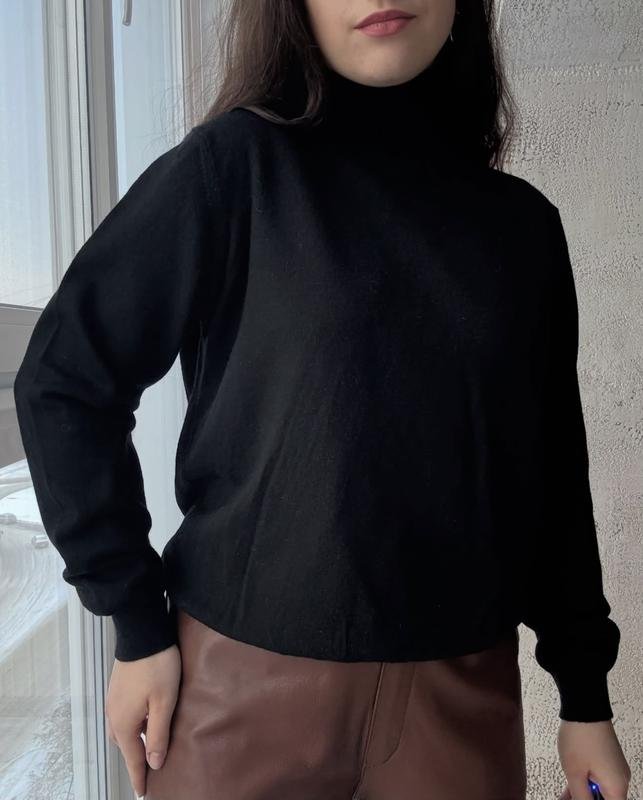 Женский Canali Водолазка Чёрный Шерсть 38 / M / 46