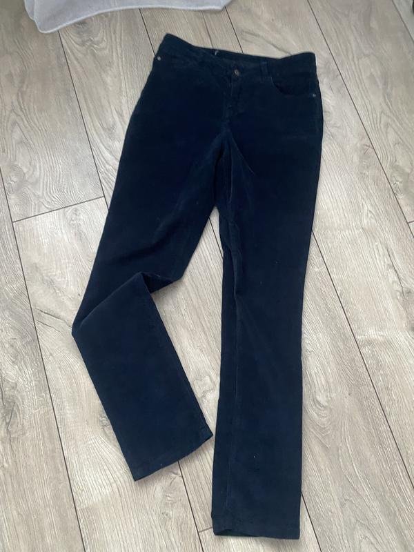 Femme Acne Studios Pantalons Bleu Marine Velours