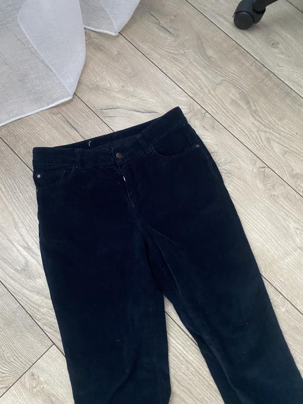 Femme Acne Studios Pantalons Bleu Marine Velours