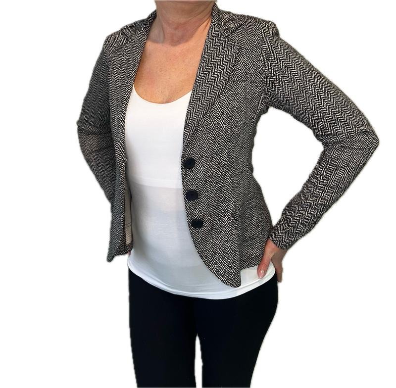 Женский Rinascimento Пиджак Чёрный Трикотаж 48