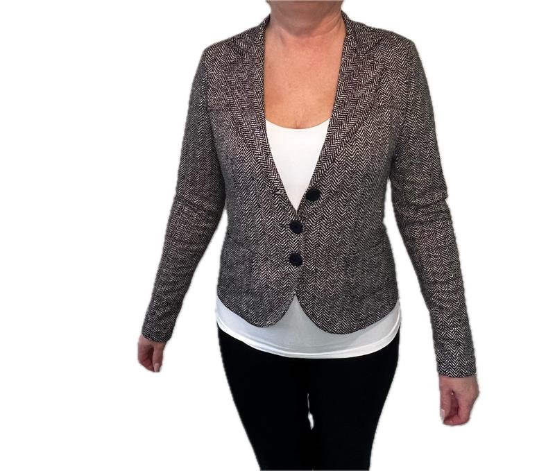 Женский Rinascimento Пиджак Чёрный Трикотаж 48