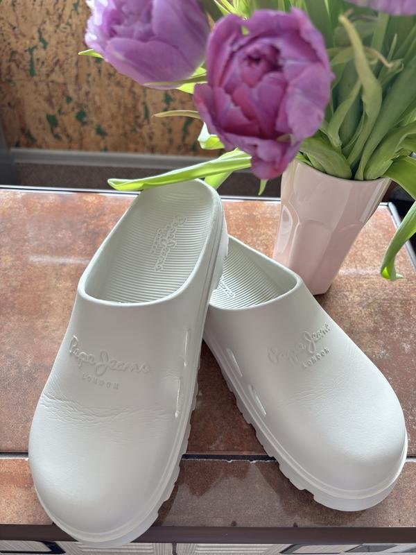 Женские Pepe Jeans Клоги Белые 39