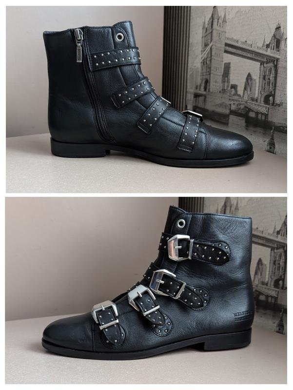 Donna Melvin & Hamilton Stivali Nero Pelle 39.5