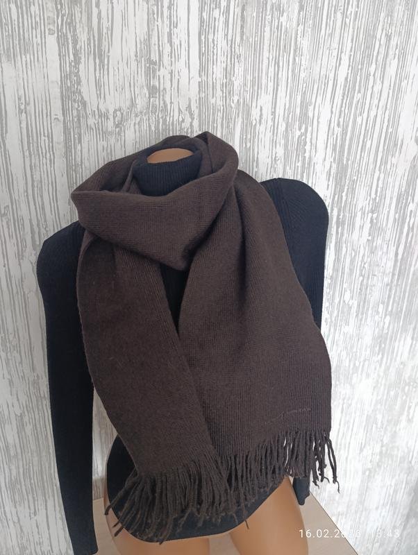 Unisex Jasper Conran Schal Braun Wolle