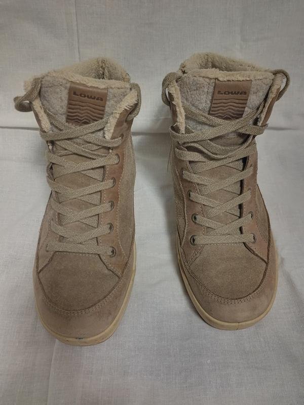 Женские Lowa Ботинки Серый Замша 39