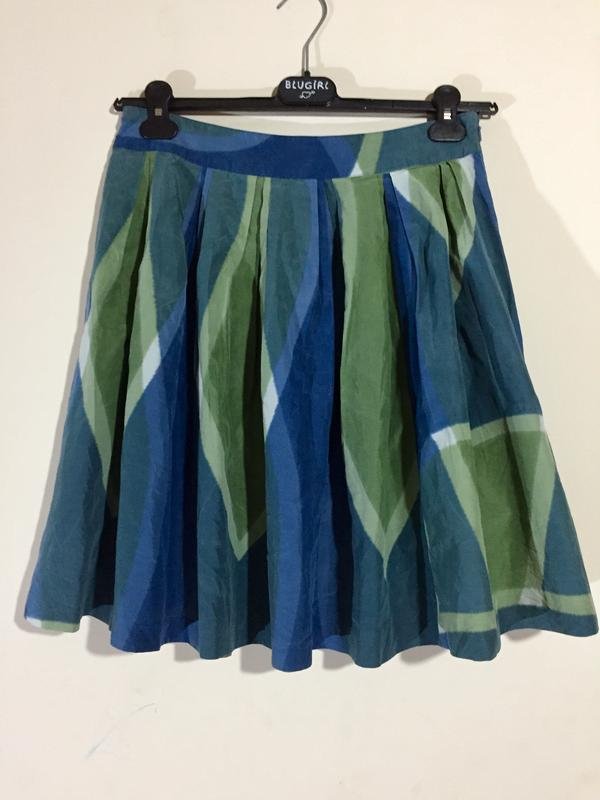Женская Club Monaco Юбка Бирюзовая Шёлк 36 / S /