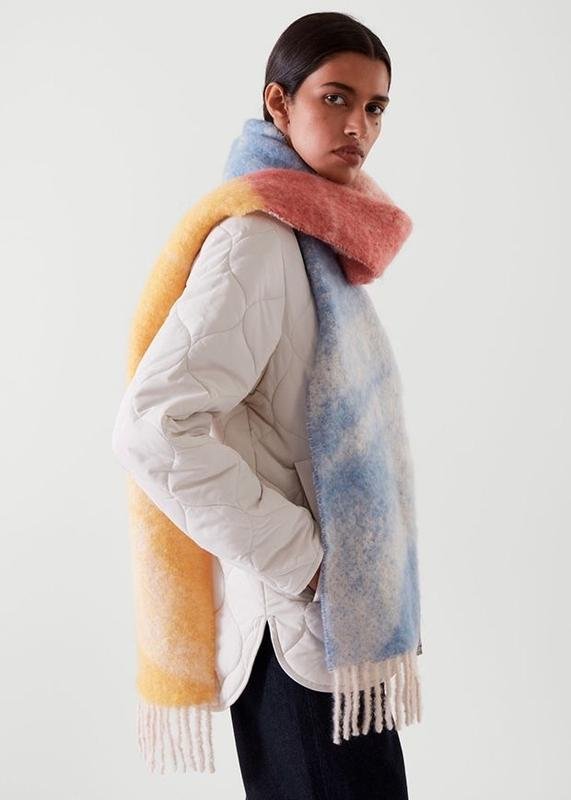 Femme COS Écharpe Multicolore Laine
