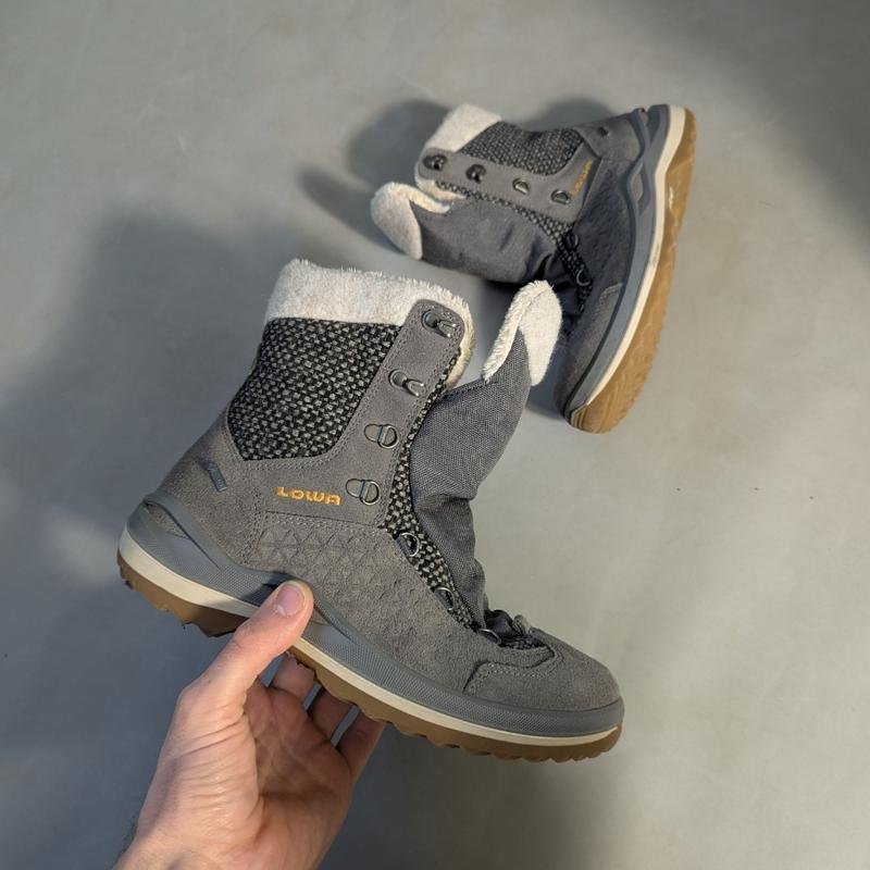 Женские Lowa Ботинки Серые Кожа 40