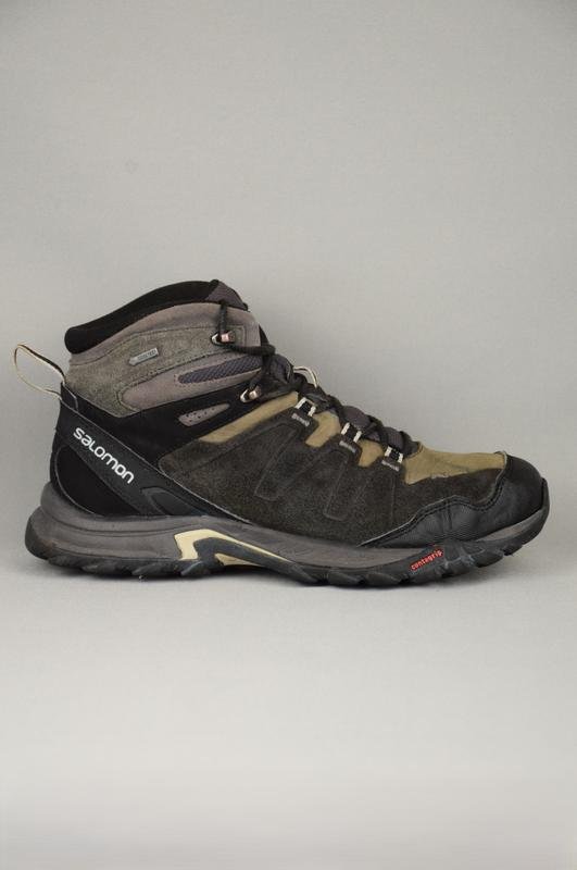 Men Salomon Boots Grey Leather 41