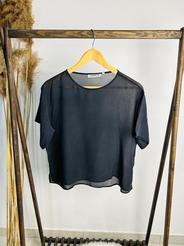 Женская Aspesi Блуза Чёрный Джинс 40