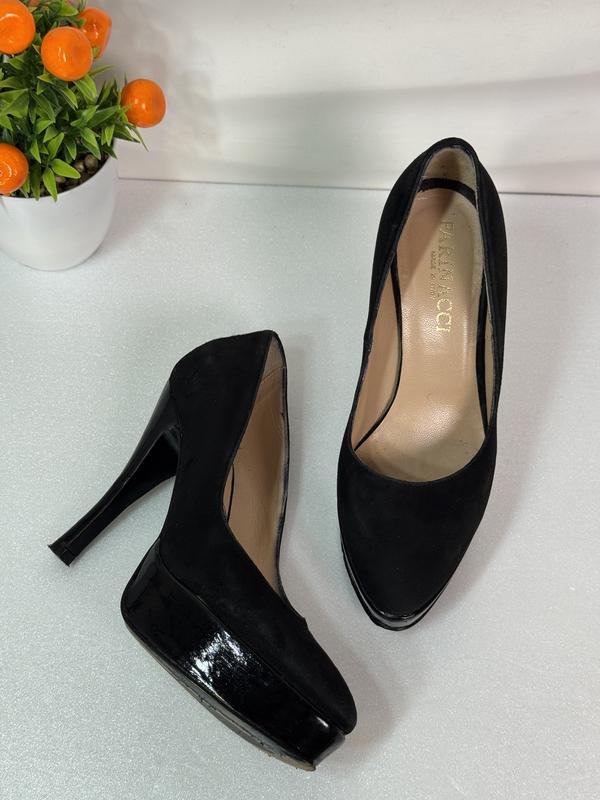 Women Farinacci Heels Black Suede 34