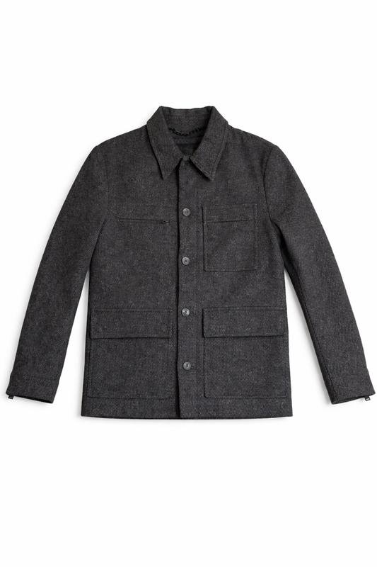 Men DRYKORN Jacket Grey Wool M