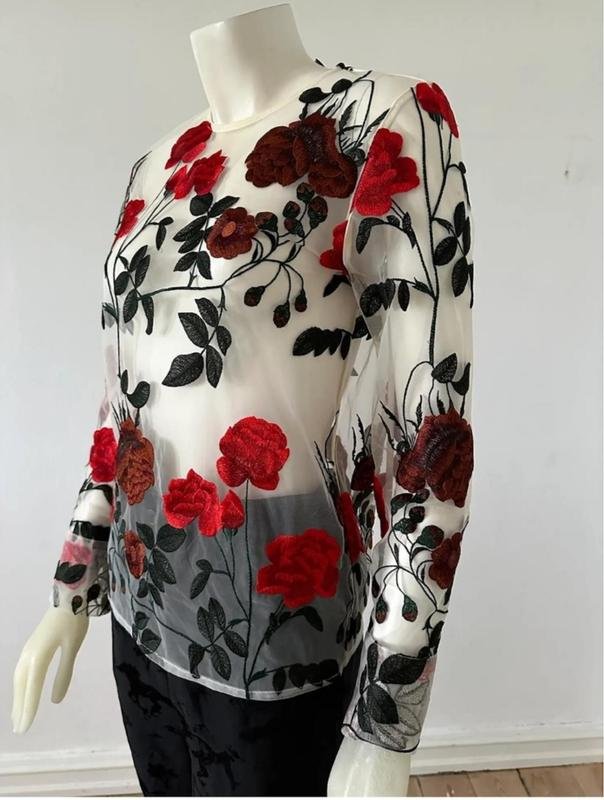 Women Ganni Shirt Red M