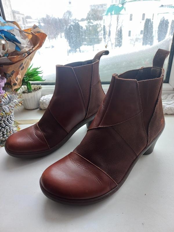 Damen ART Stiefel Braun Leder 39