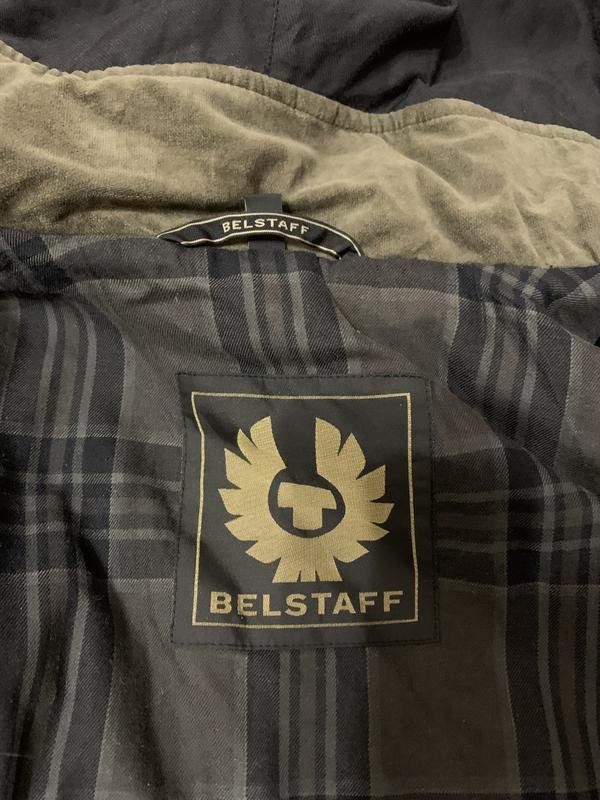 Мужской Belstaff Куртка Хаки Вощёная Бавовна M