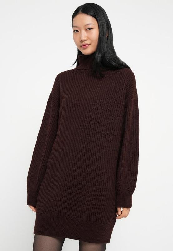 Damen DRYKORN Kleid Braun Wolle S