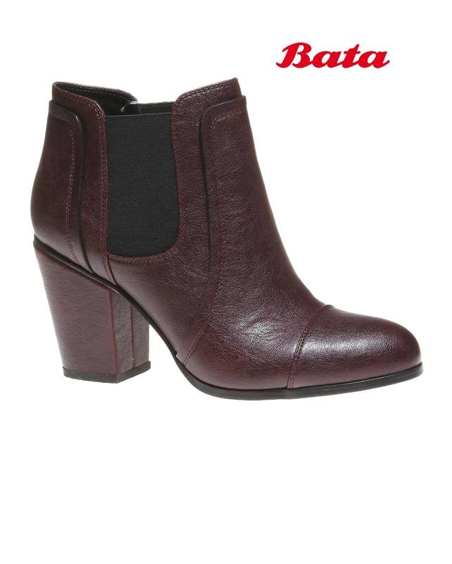 Женские Bata Ботильоны Челси Бордовые 37