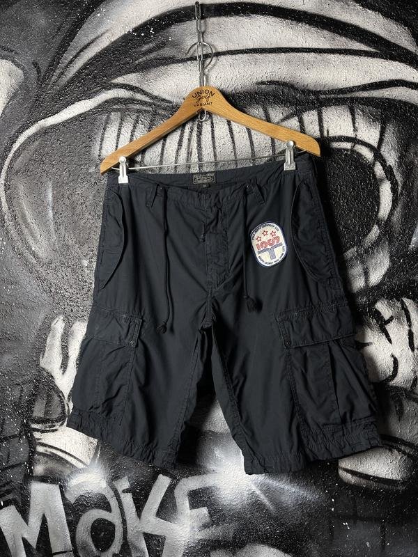 Мужской Polo Jeans Шорты Тёмно-синий Хлопок 30