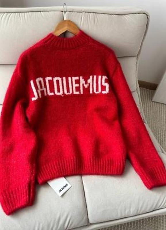 Damen Jacquemus Pullover Rot Alpaka XS