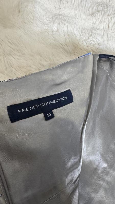 Damen French Connection Kleid Marineblau Seide S