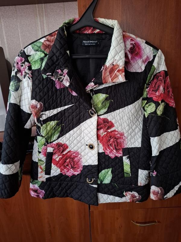 Женская Rinascimento Куртка Чёрный Полиэстер 46