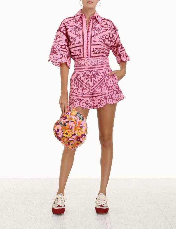 Donna ZIMMERMANN Completo Rosa Cotone XS