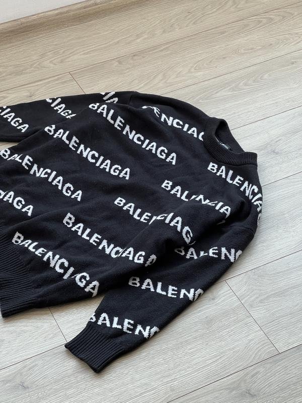 Мужской Balenciaga Светер Разноцветный Шерсть S