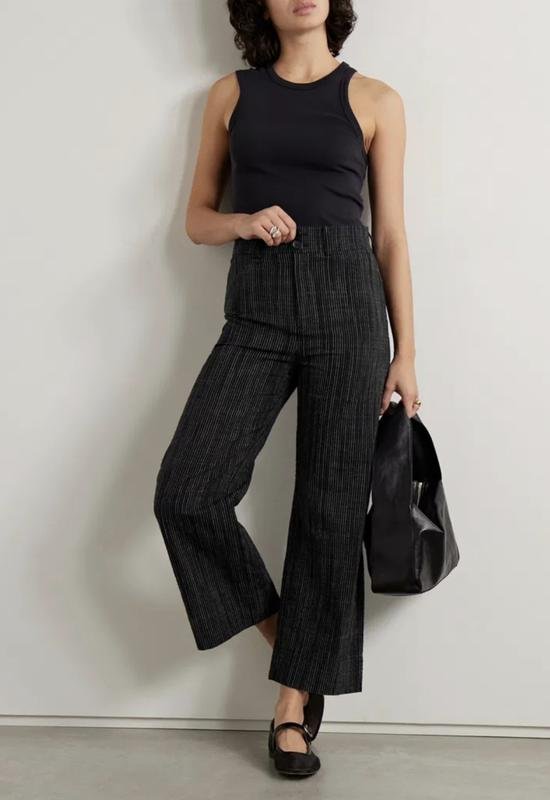 Women Apiece Apart Trousers Black Cotton S