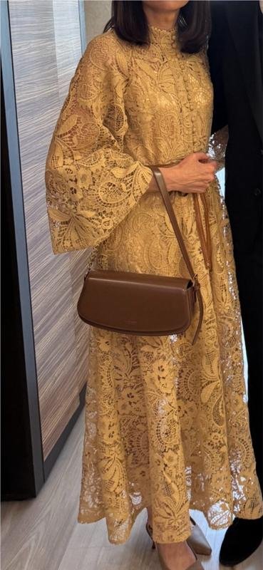 Donna ZIMMERMANN Abito Senape Pizzo 38