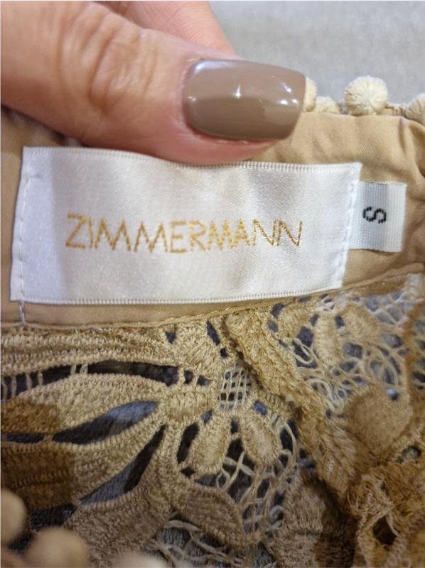Donna ZIMMERMANN Abito Senape Pizzo 38