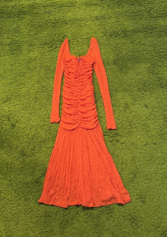 Women Ganni Dress Orange XS
