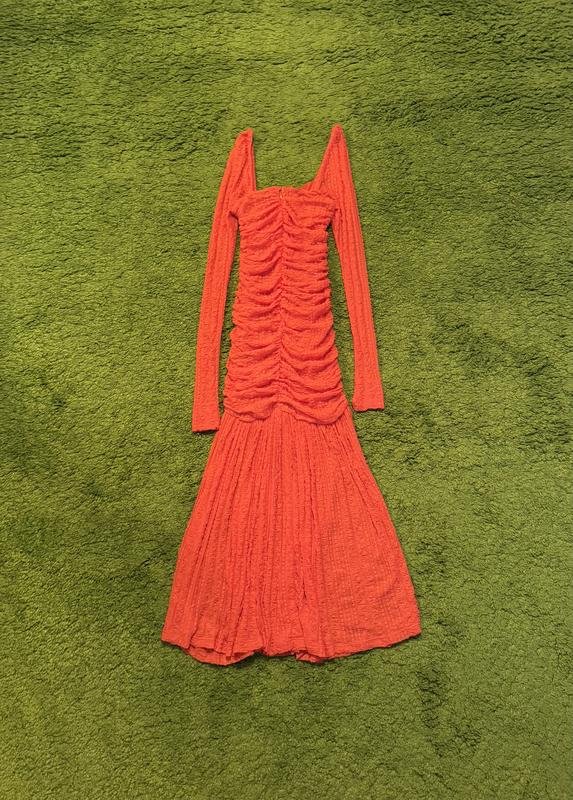 Women Ganni Dress Orange XS