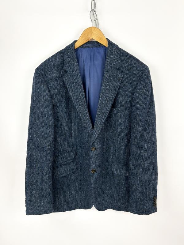 Мужской Harris Tweed Пиджак Синий 60