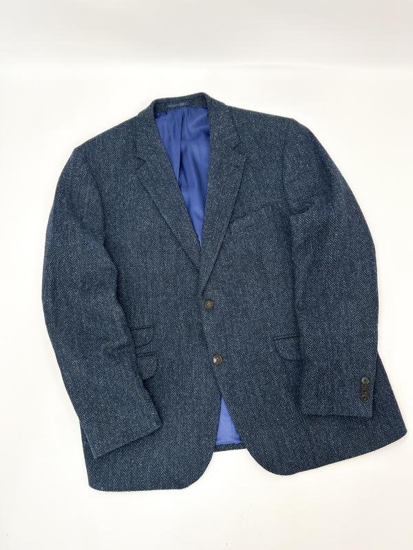 Мужской Harris Tweed Пиджак Синий 60