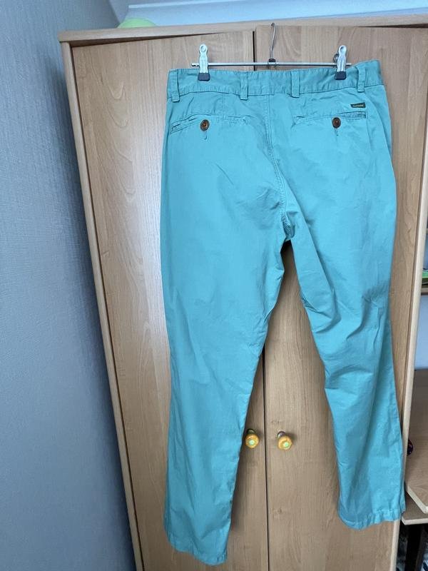 Homme Barbour Pantalons Vert Coton 32