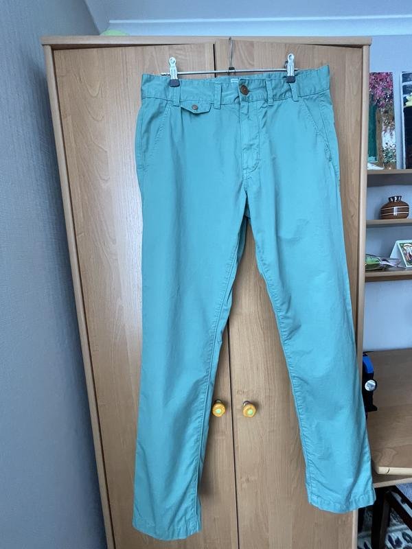 Homme Barbour Pantalons Vert Coton 32