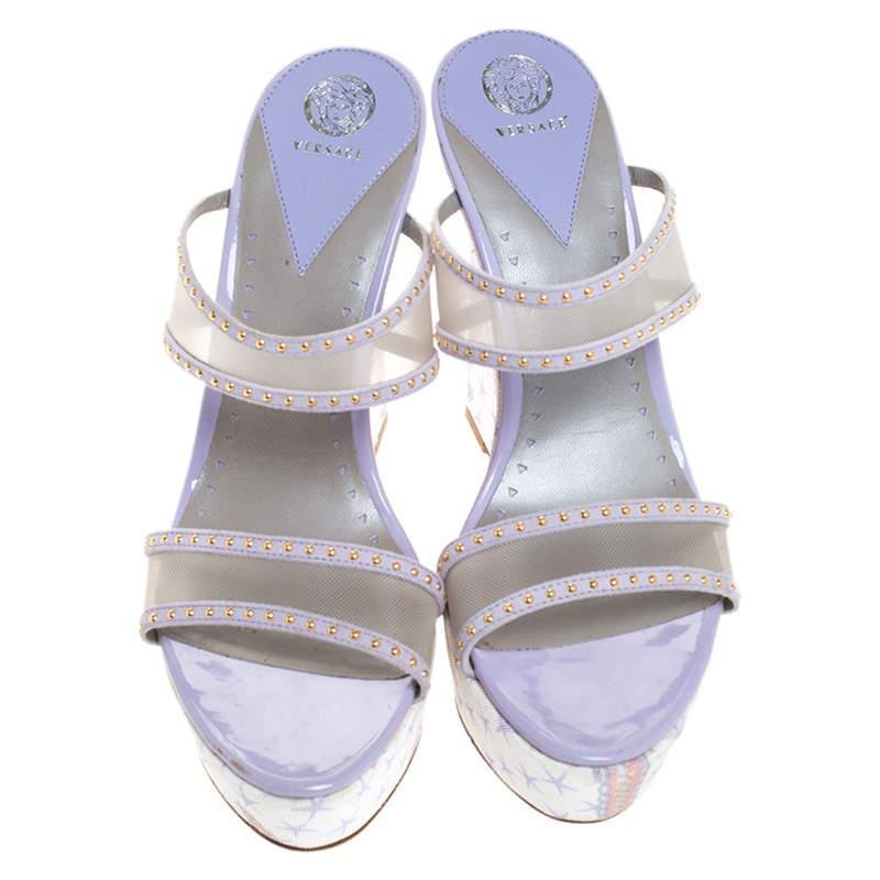 Women Versace Heels Lilac 38