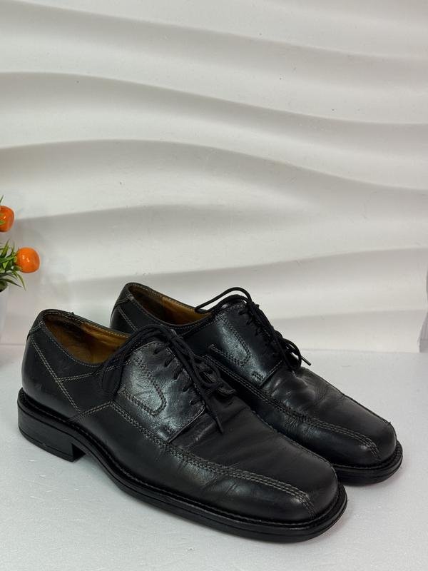 Мужской Fretz men Туфли Чёрный Кожа 41.5