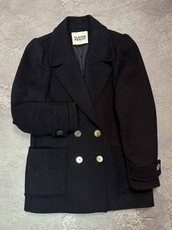 Femme Claudie Pierlot Manteau Noir Laine S